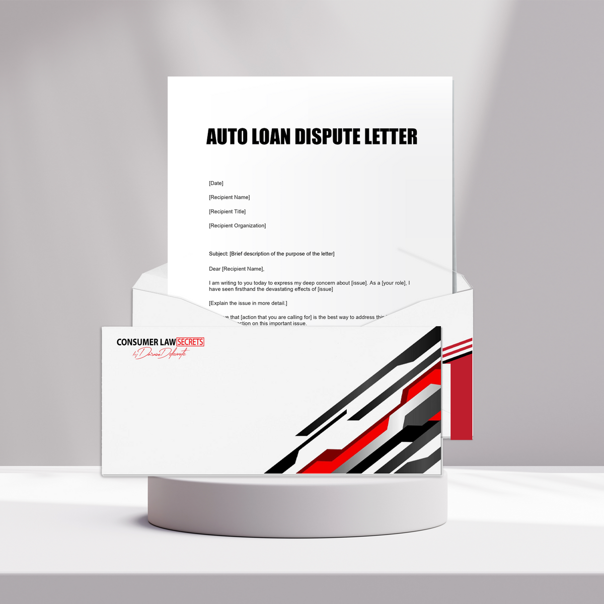 Auto Loan Dispute Letter